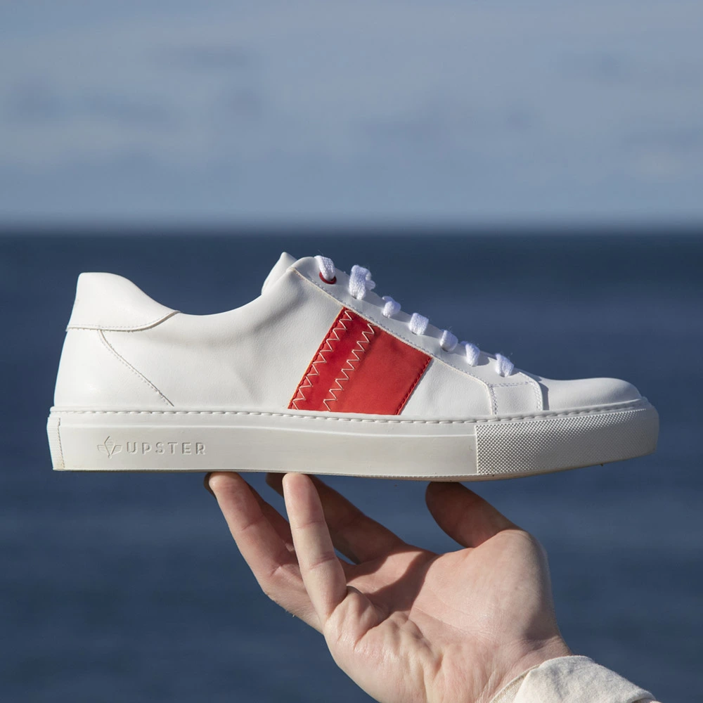 Sneakers blanche spi rouge Upster